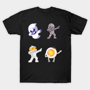 Dabbing Halloween Boys Skeleton Zombie Scary Pumpkin Mummy T-Shirt